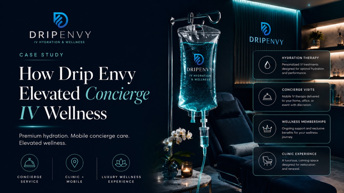 Drip Envy case study — how Drip Envy elevated concierge IV wellness with hydration therapy, concierge visits and memberships